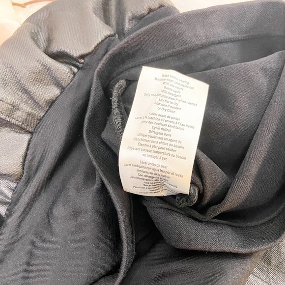 Motherhood Plus Size Indigo Blue Coated Skinny Leg Ankle Pant Black 2X - Picture 14 of 15